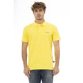 Yellow Cotton Men Polo Shirt Baldinini Trend