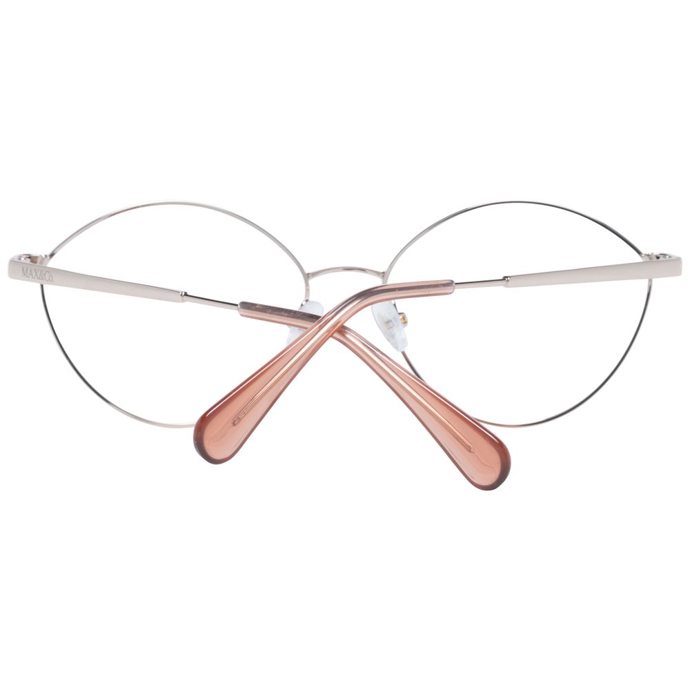 Rose Gold Women Glasses Frame Max & Co