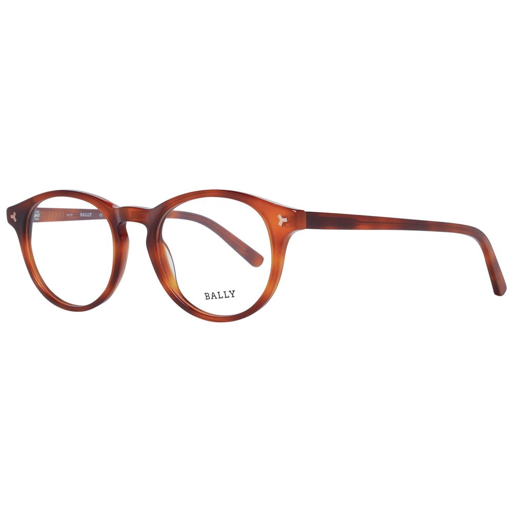 Brown Unisex Glasses Frame Bally