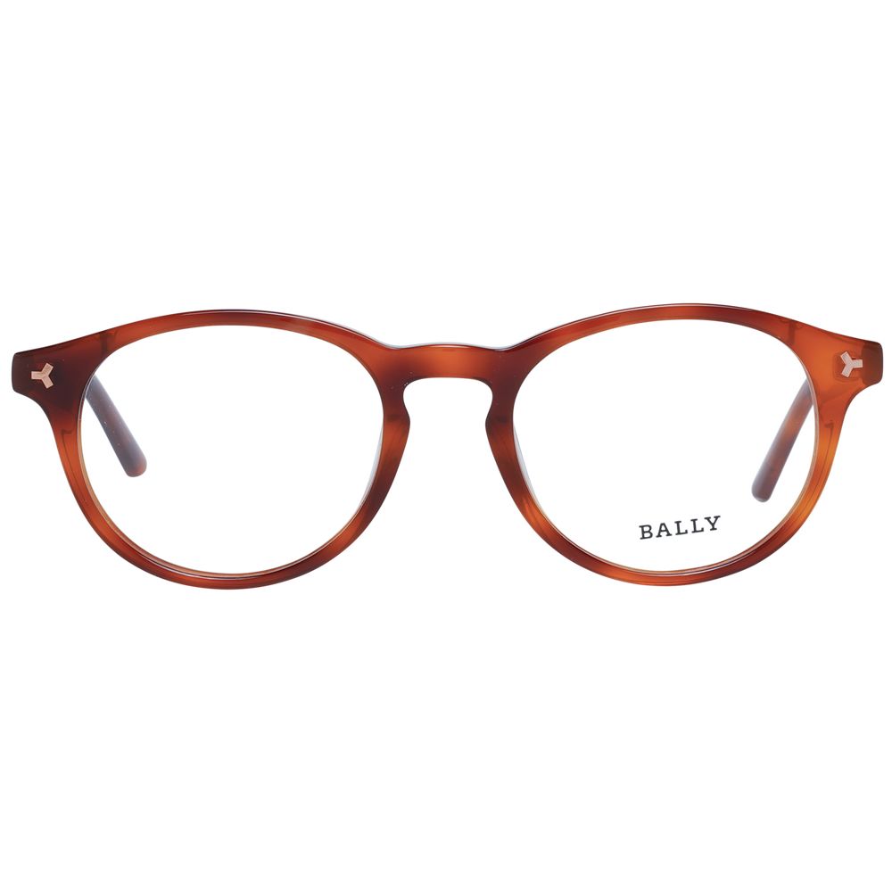 Brown Unisex Glasses Frame Bally