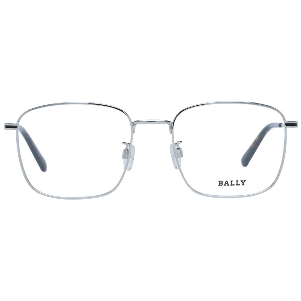 Silver Men Glasses Frame Bally