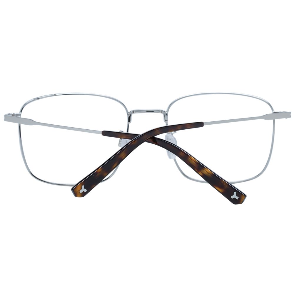 Silver Men Glasses Frame Bally