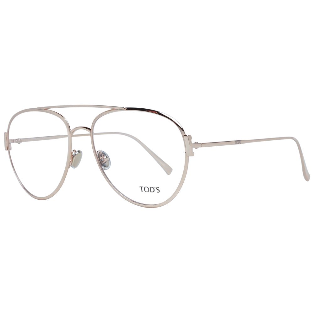Gold Women Glasses Frame Tod's