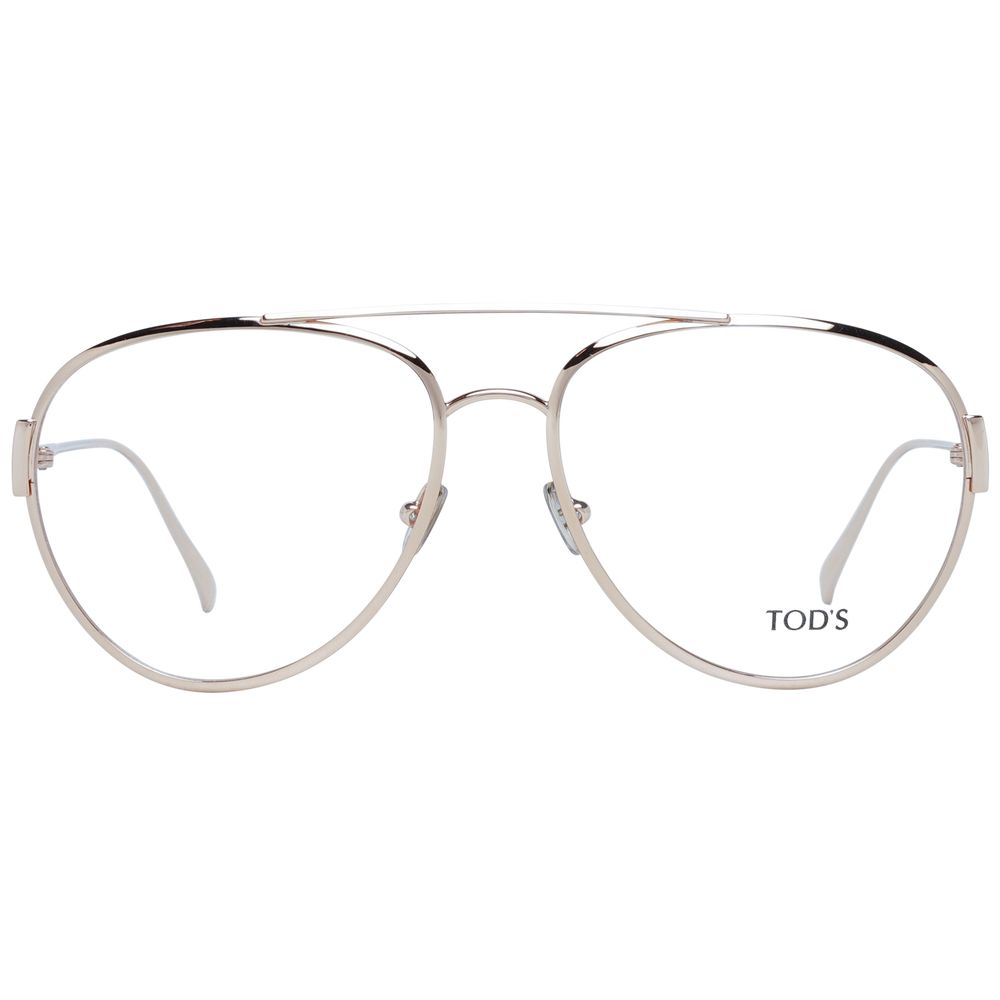 Gold Women Glasses Frame Tod's