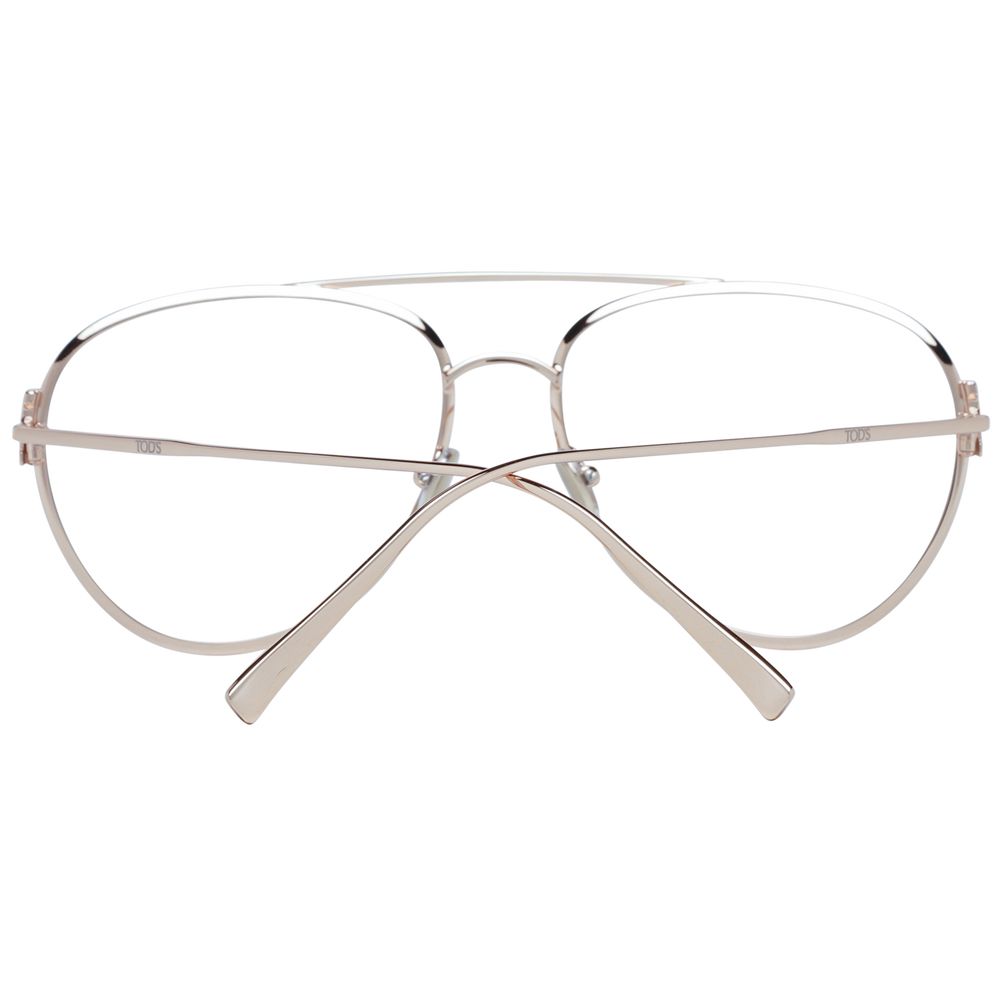 Gold Women Glasses Frame Tod's