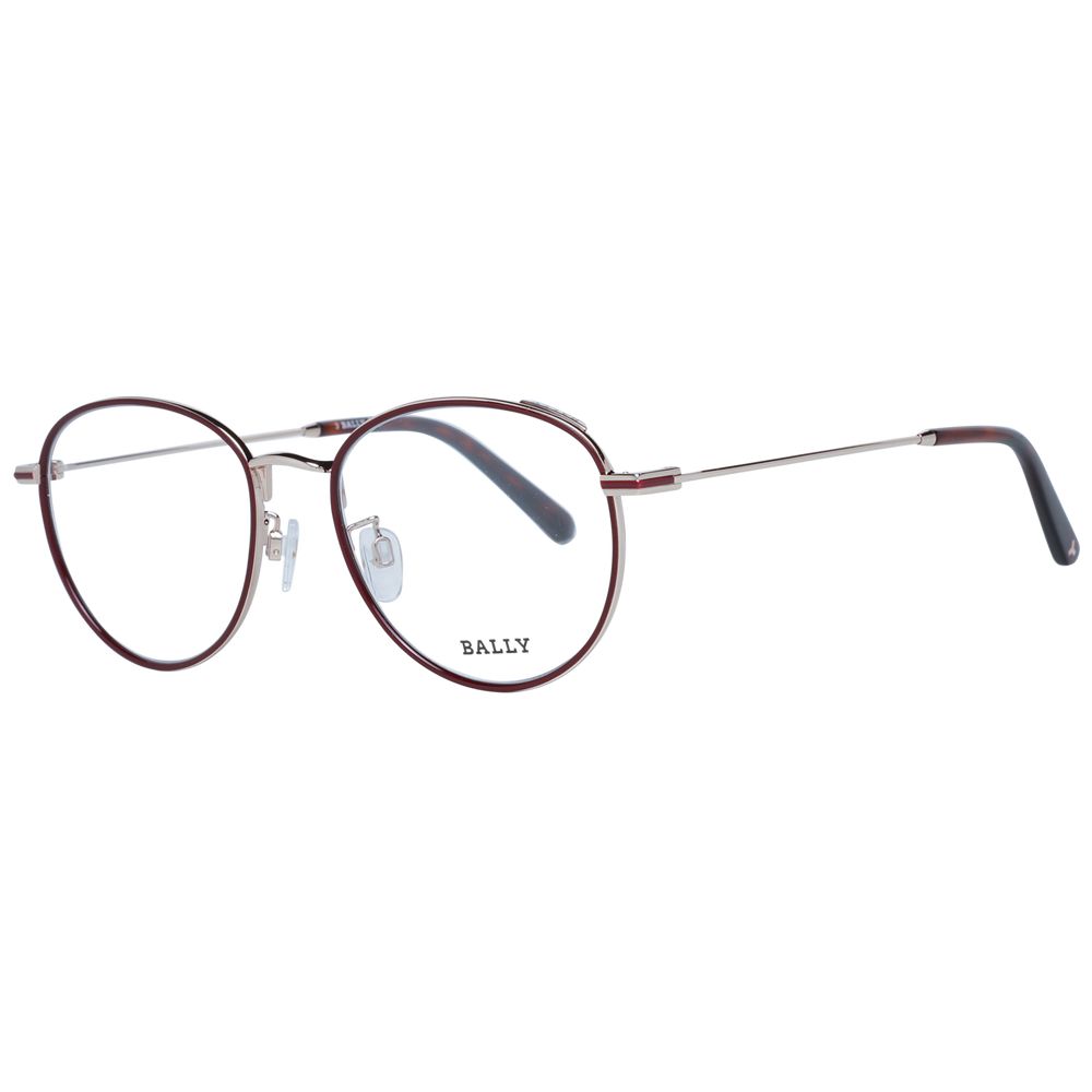 Burgundy Unisex Glasses Frame Bally