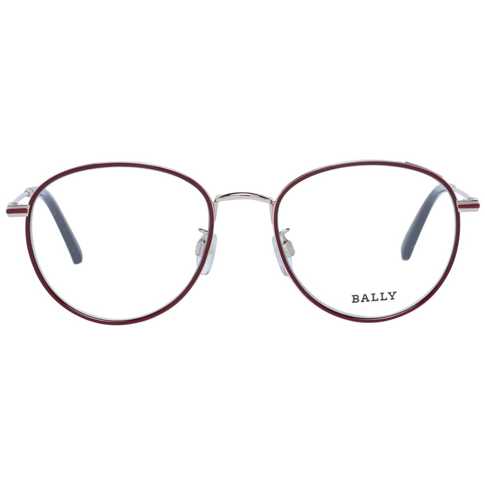 Burgundy Unisex Glasses Frame Bally