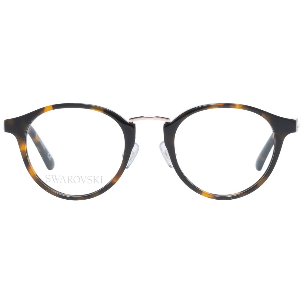 Brown Women Glasses Frame Swarovski