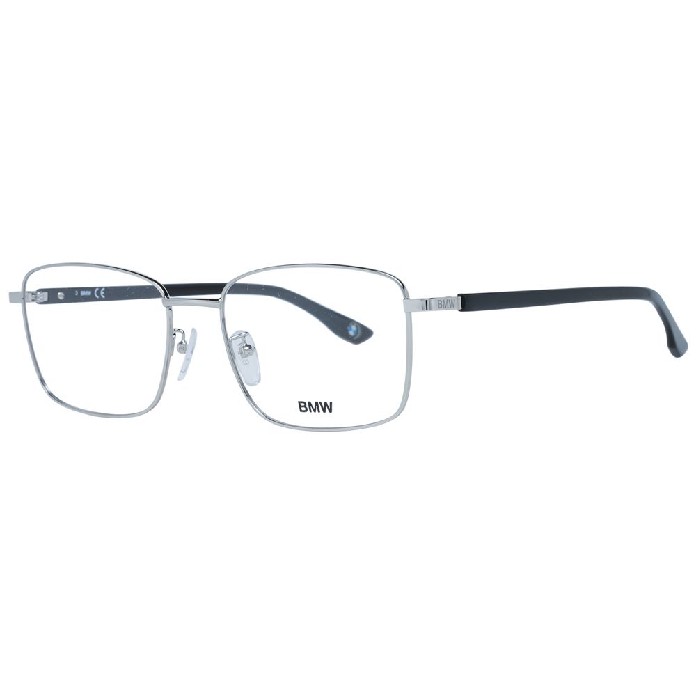 Silver Men Glasses Frame BMW