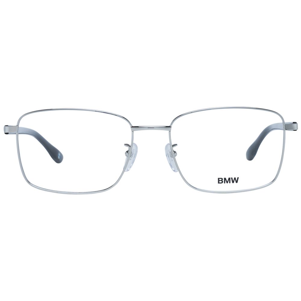 Silver Men Glasses Frame BMW