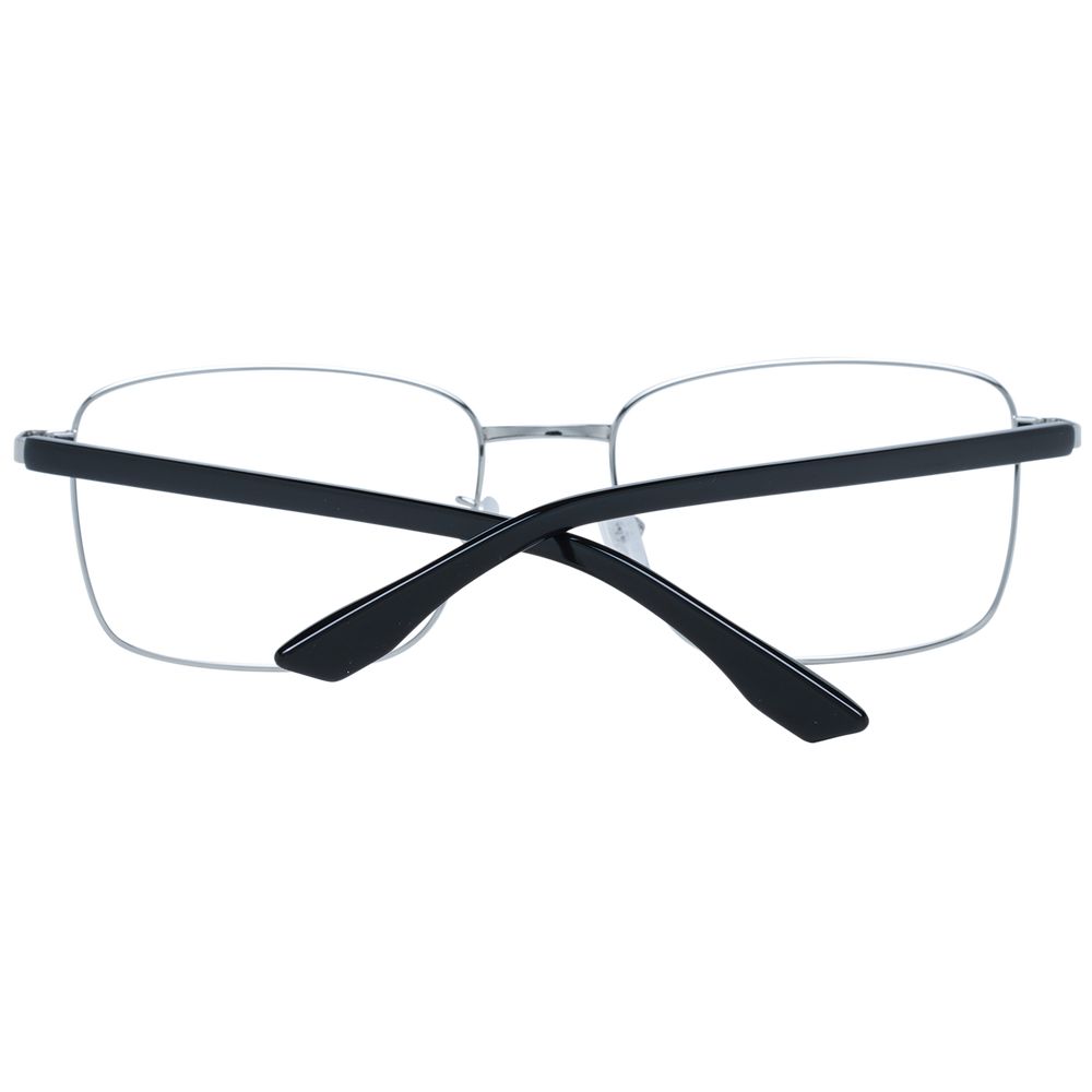 Silver Men Glasses Frame BMW