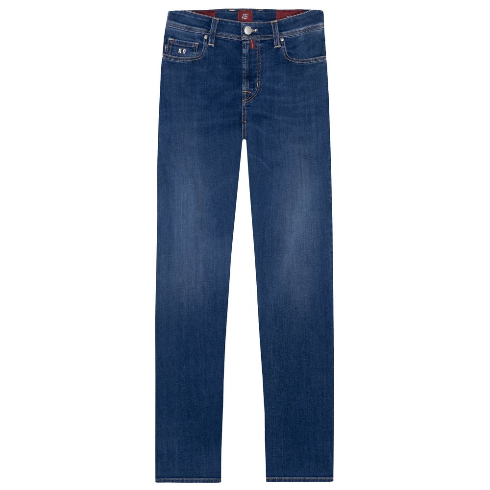 Blue Cotton Men's Jeans Tramarossa