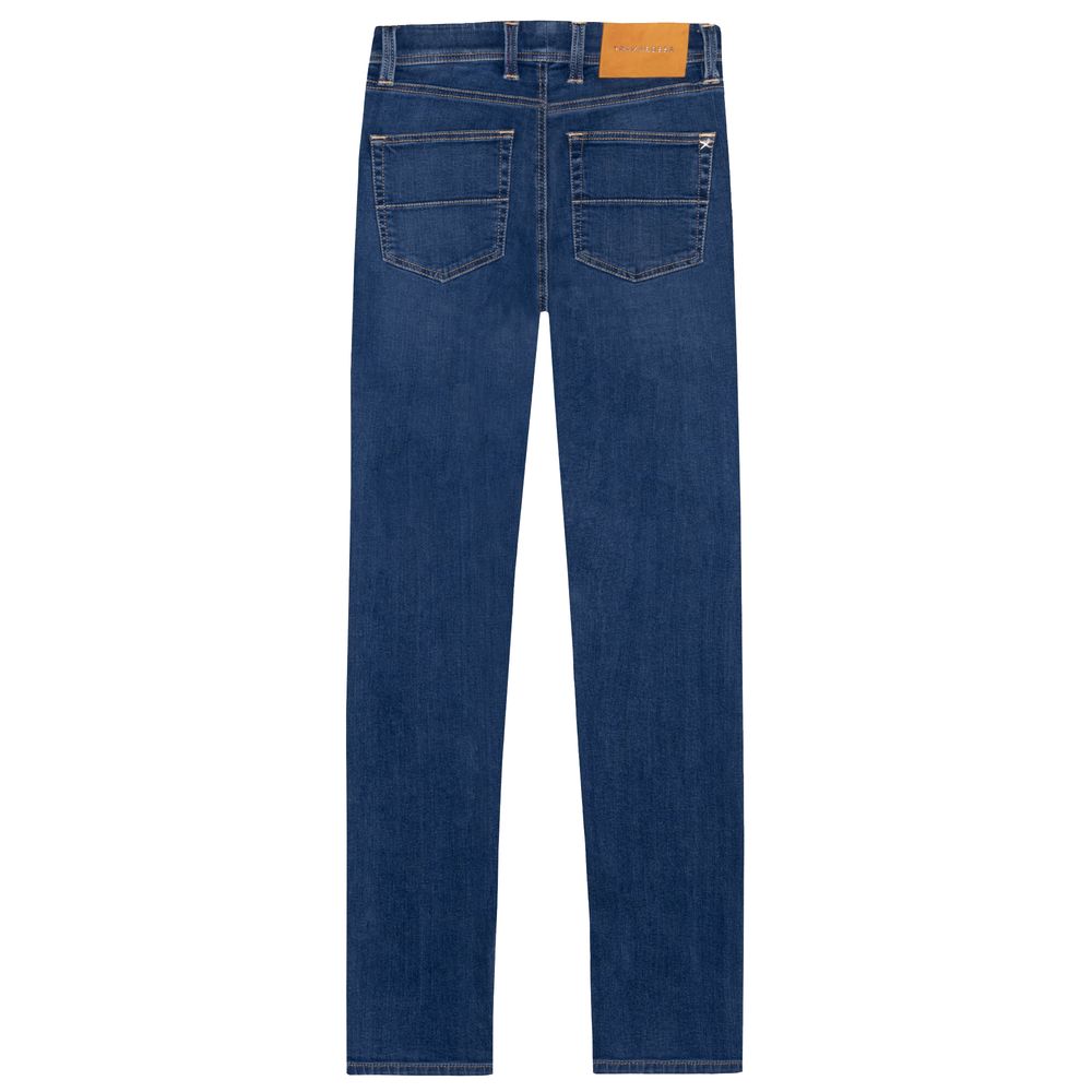 Blue Cotton Men's Jeans Tramarossa