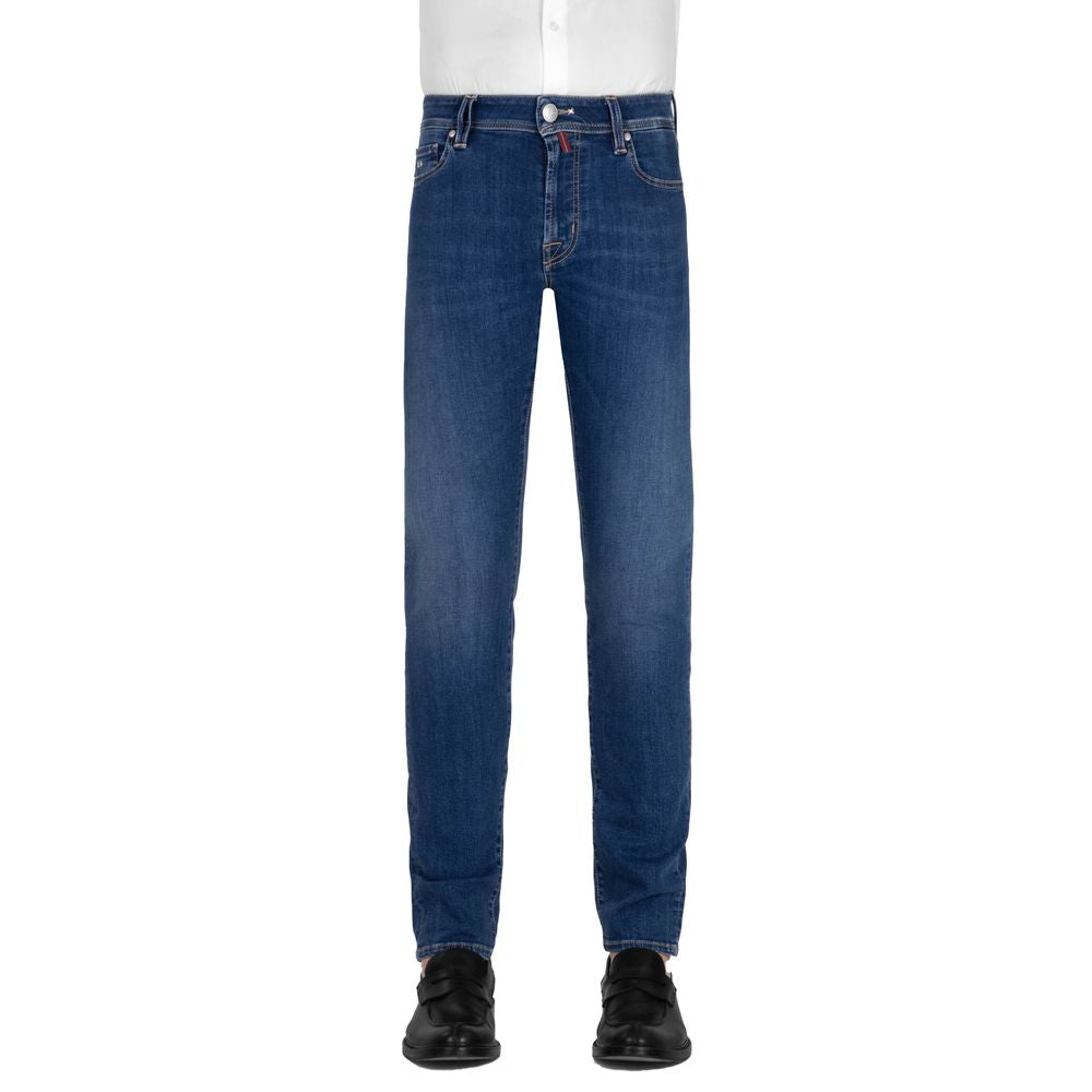Blue Cotton Men's Jeans Tramarossa