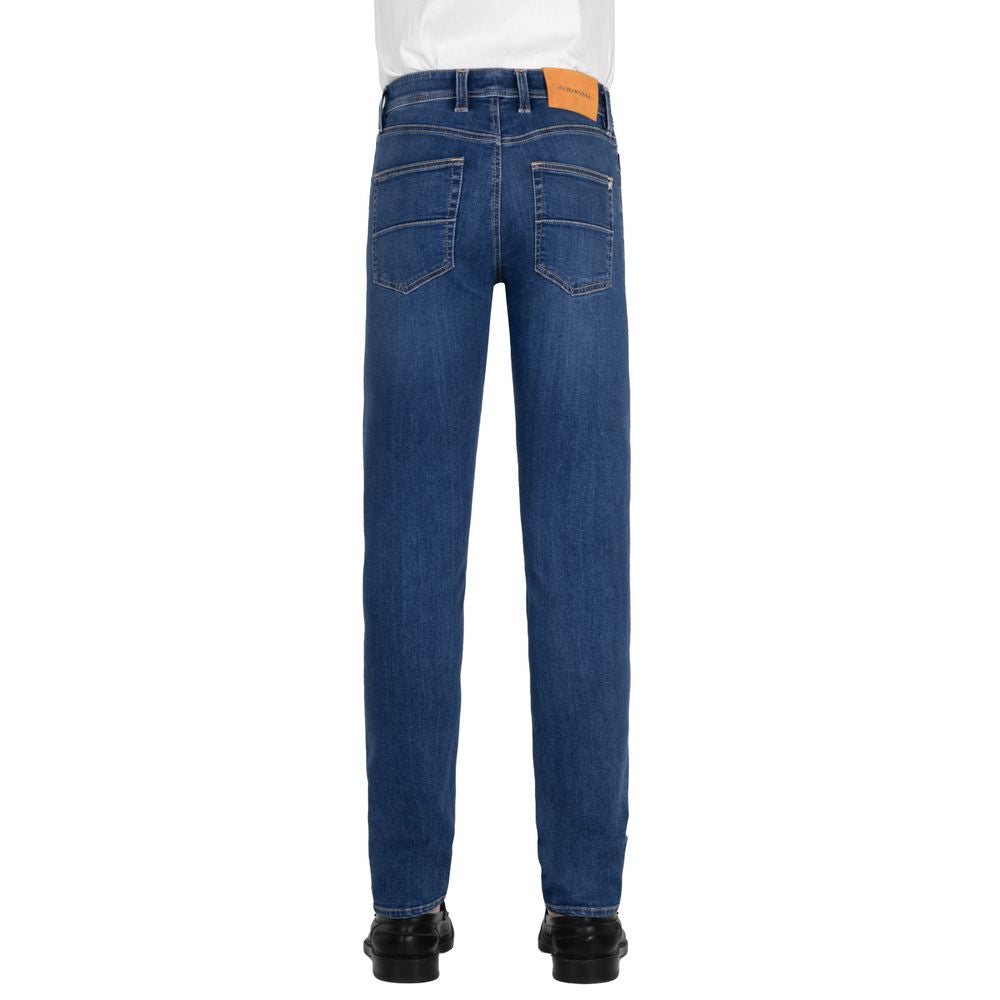 Blue Cotton Men's Jeans Tramarossa