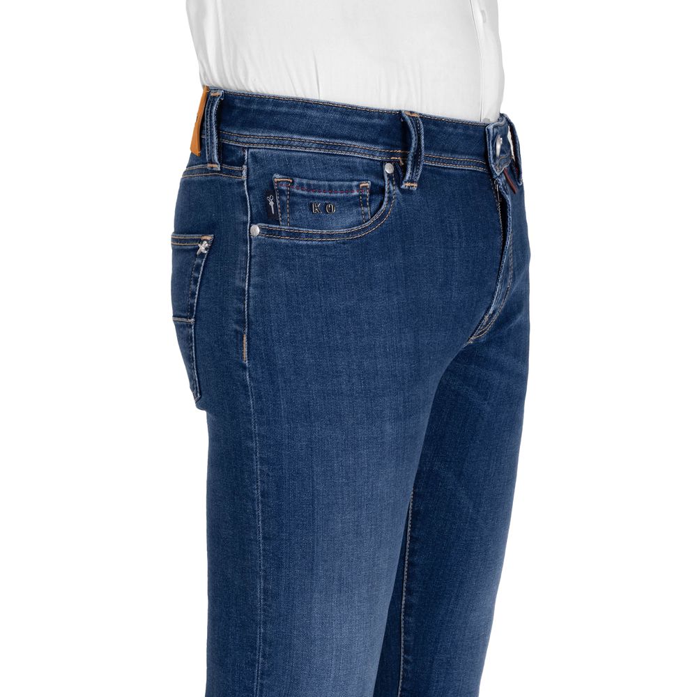 Blue Cotton Men's Jeans Tramarossa