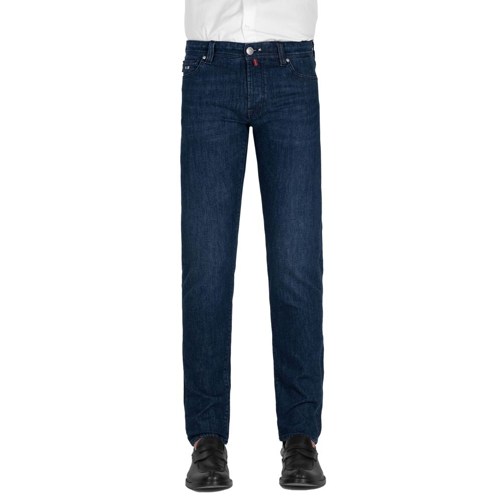 Blue Cotton Men Jeans Tramarossa