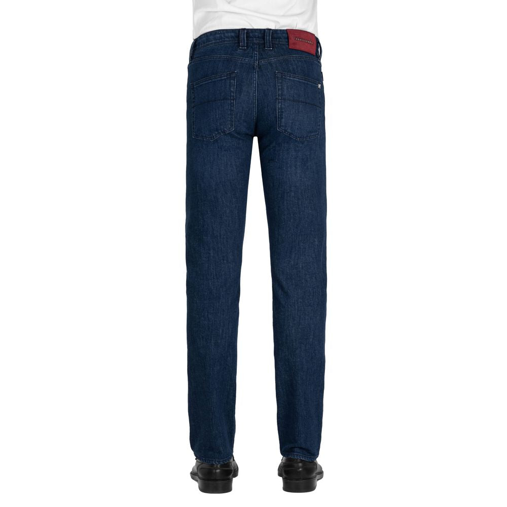 Blue Cotton Men Jeans Tramarossa