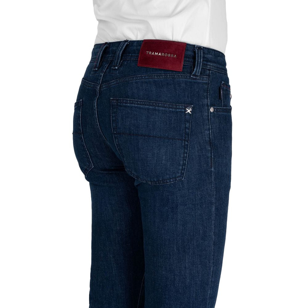 Blue Cotton Men Jeans Tramarossa