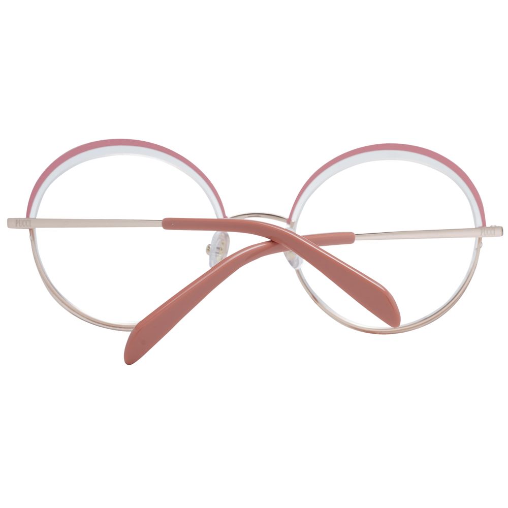 Pink Women Glasses Frame Emilio Pucci