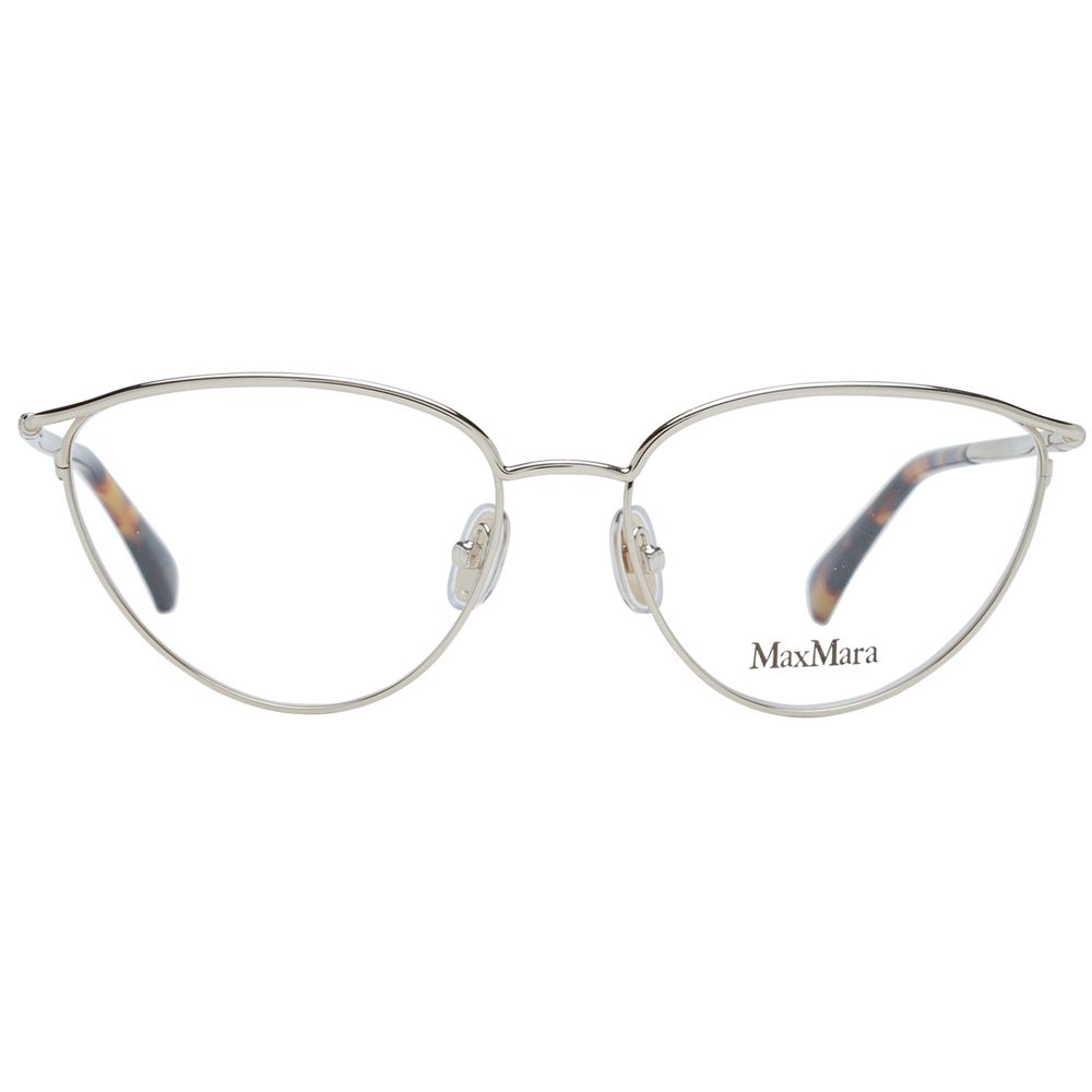 Gold Women Glasses Frame Max Mara