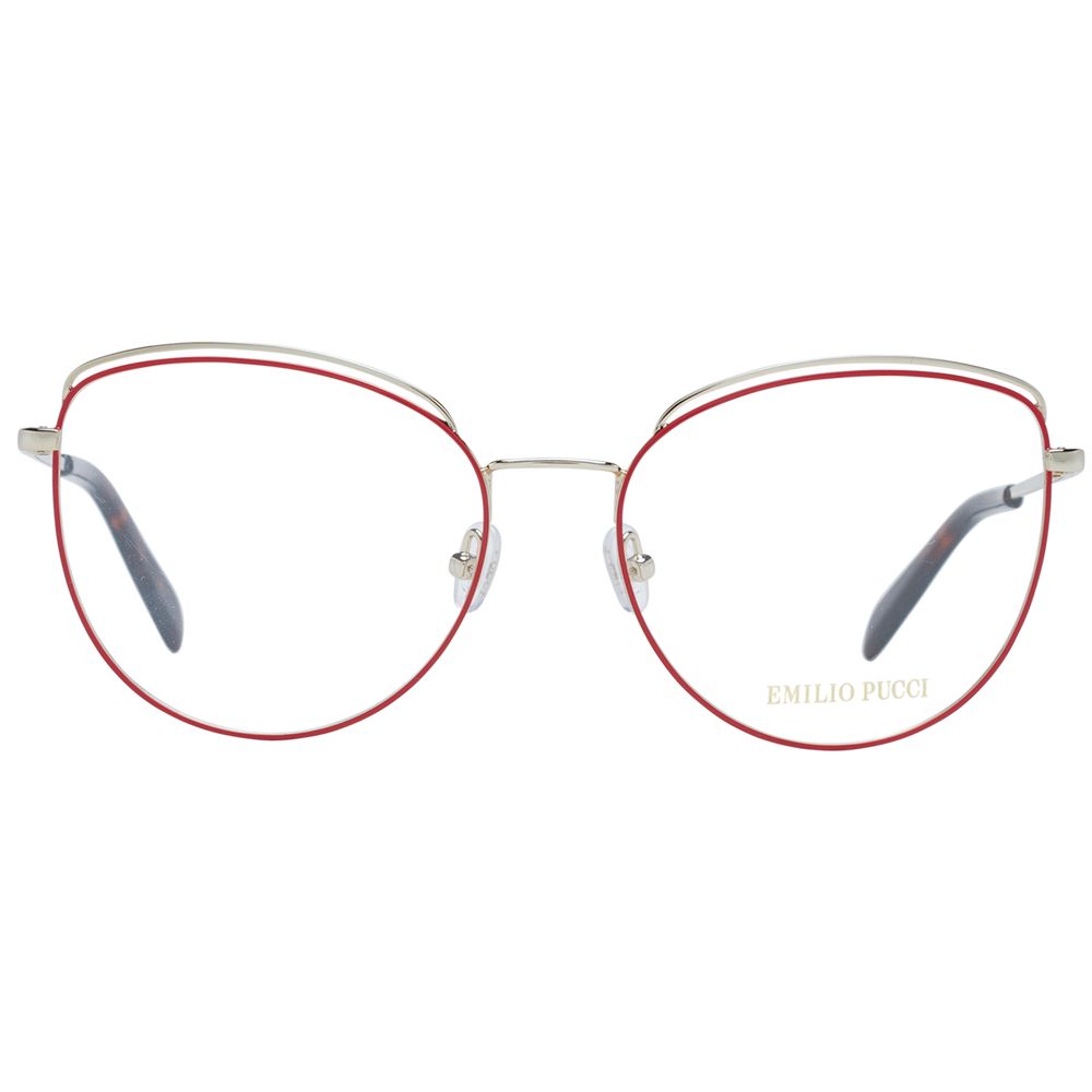 Red Women Glasses Frame Emilio Pucci