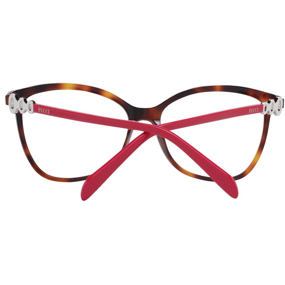 Brown Women Glasses Frame Emilio Pucci