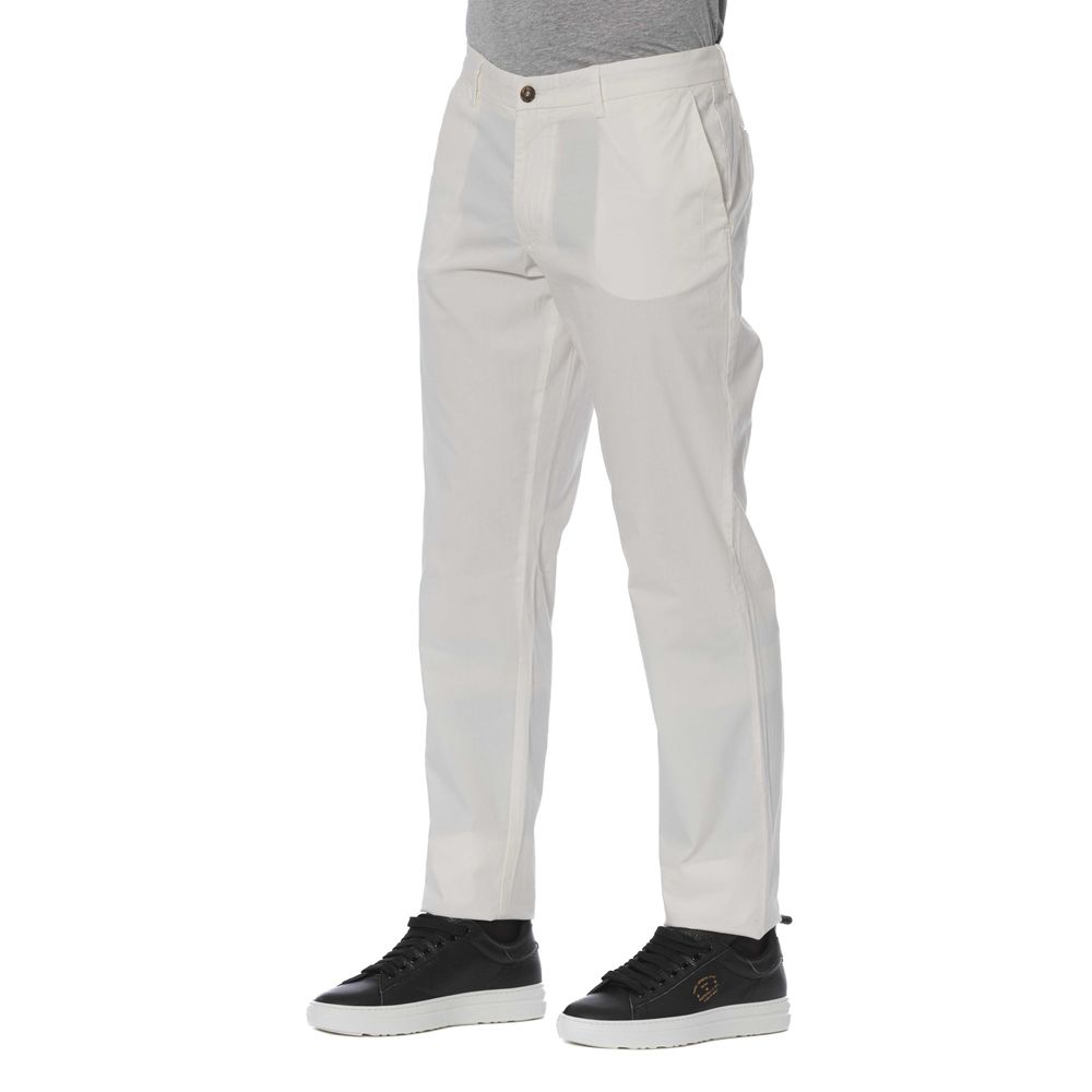 White Cotton Men's Jeans Trussardi Jeans