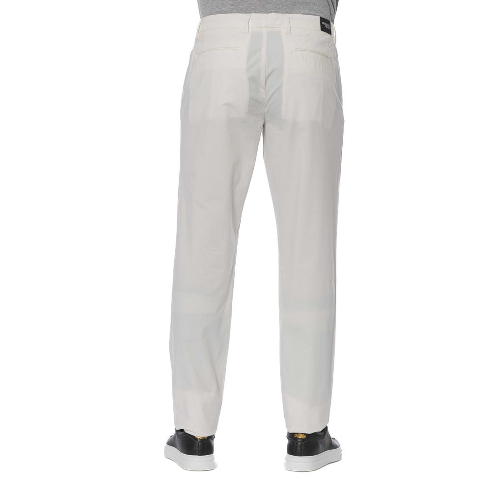 White Cotton Men's Jeans Trussardi Jeans