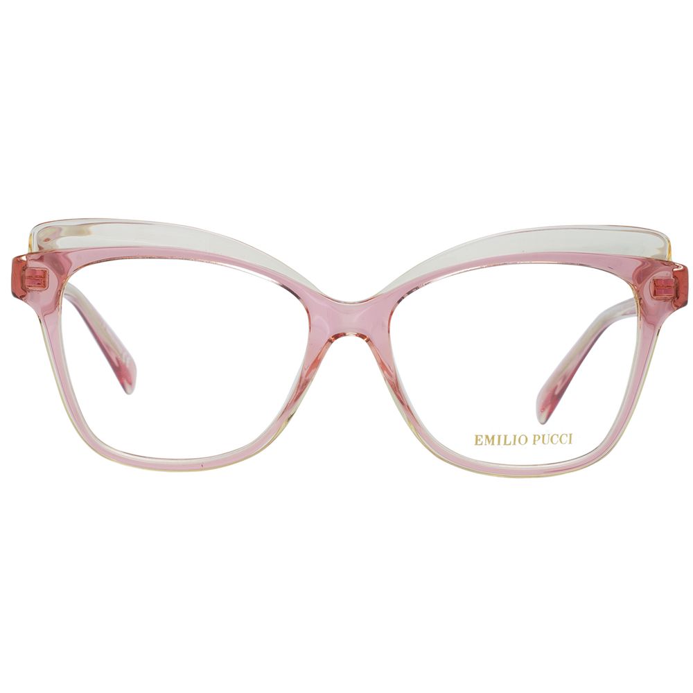 Pink Women Glasses Frame Emilio Pucci