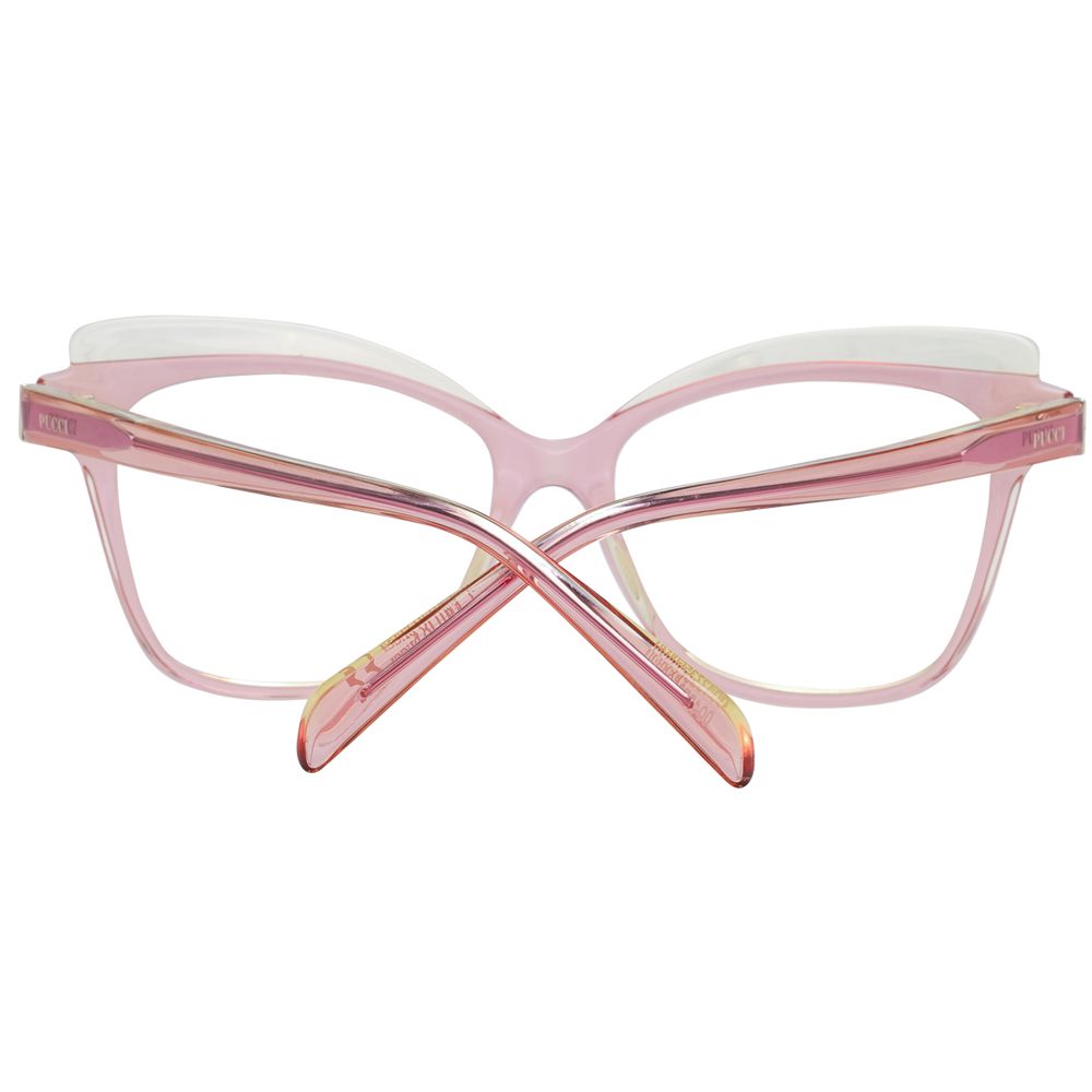Pink Women Glasses Frame Emilio Pucci