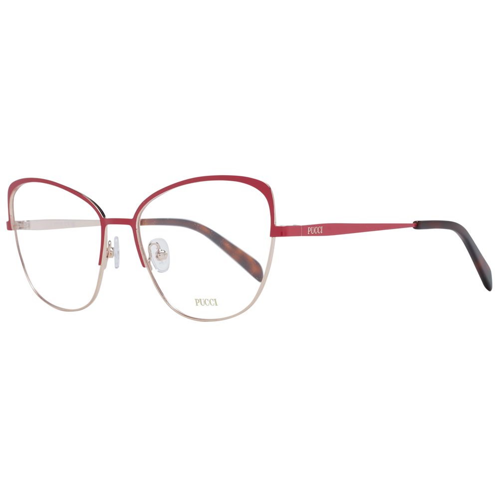 Red Women Glasses Frame Emilio Pucci