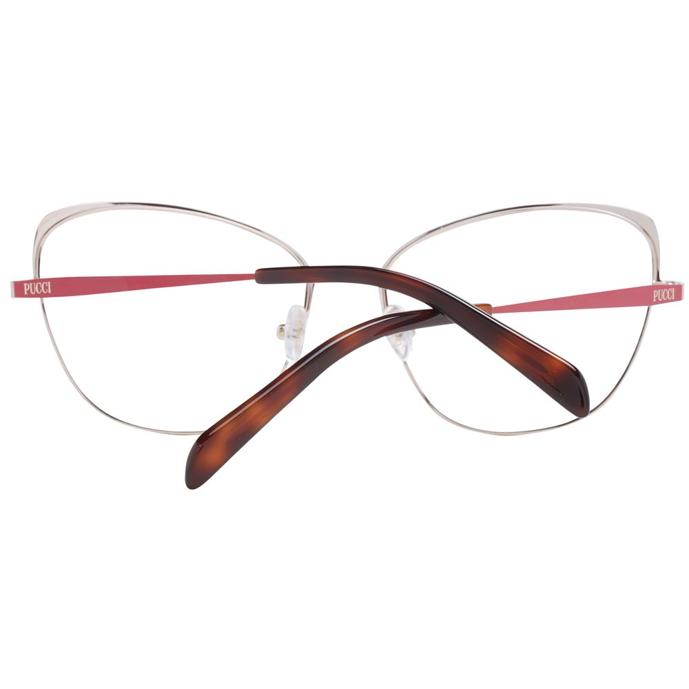 Red Women Glasses Frame Emilio Pucci