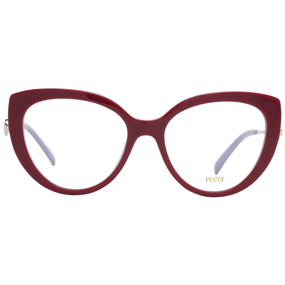 Red Women Glasses Frame Emilio Pucci