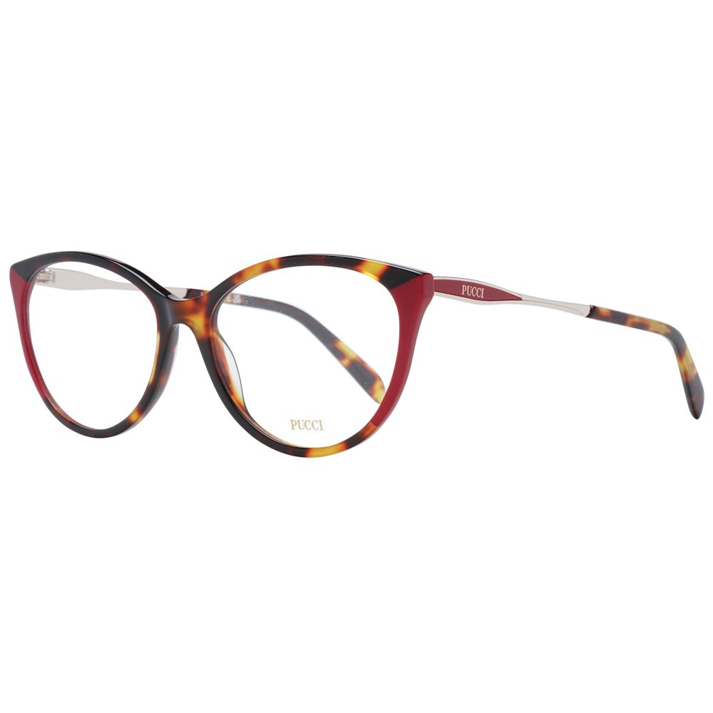Red Women Glasses Frame Emilio Pucci