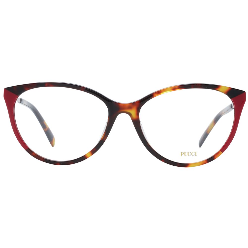 Red Women Glasses Frame Emilio Pucci