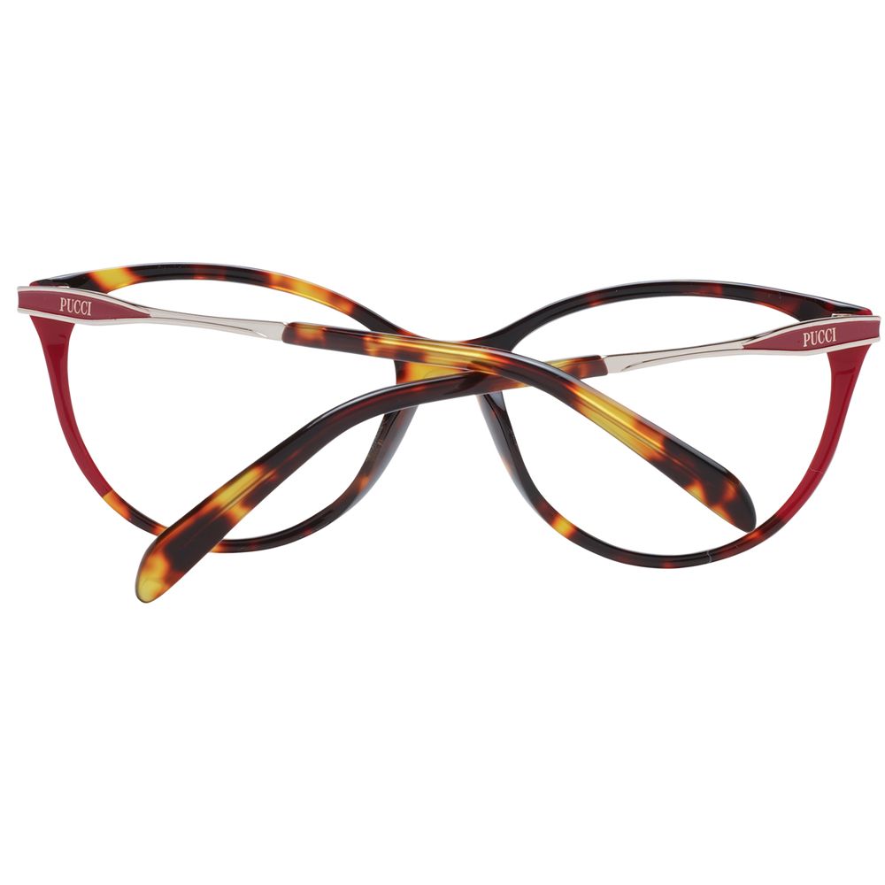 Red Women Glasses Frame Emilio Pucci