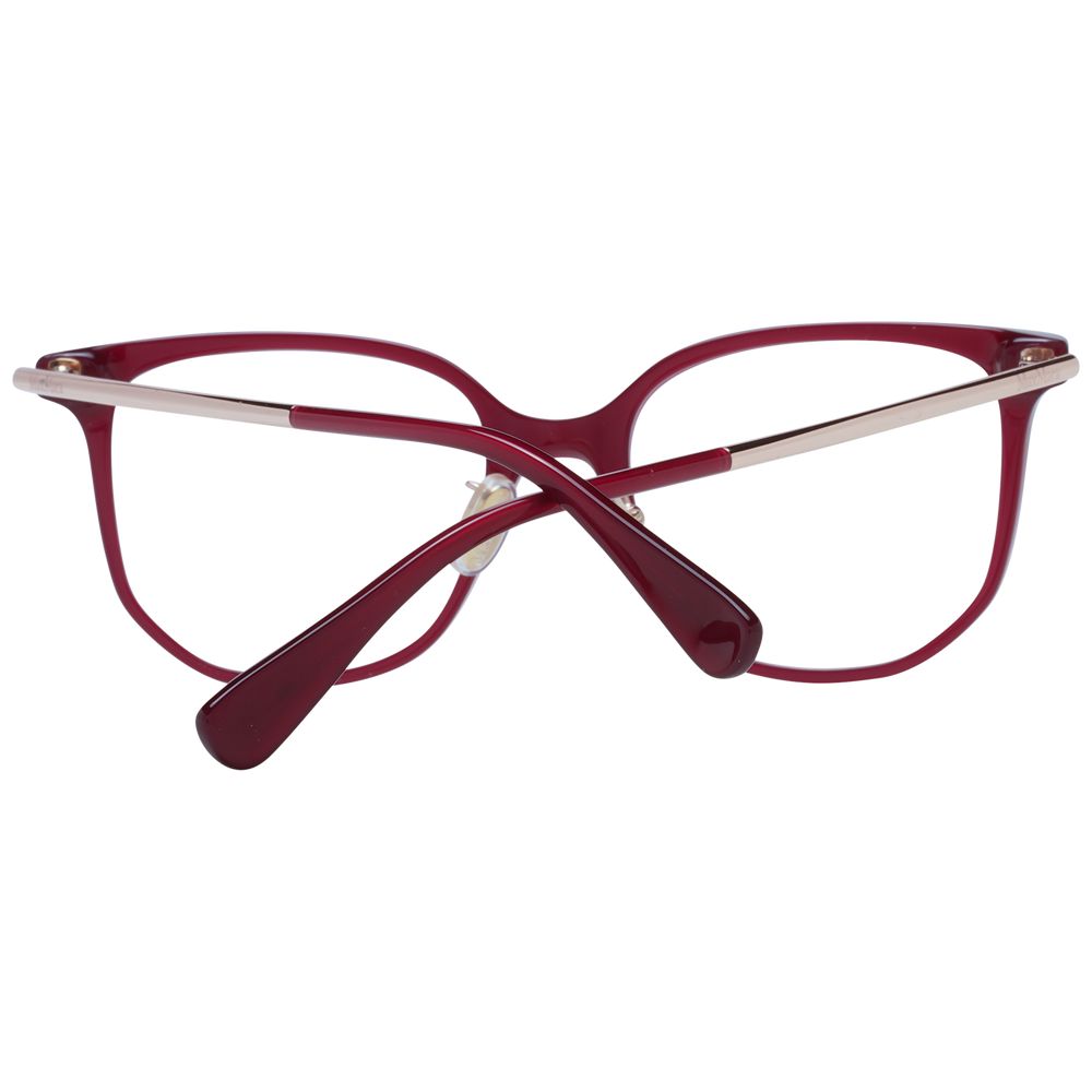 Red Women Glasses Frame Max Mara