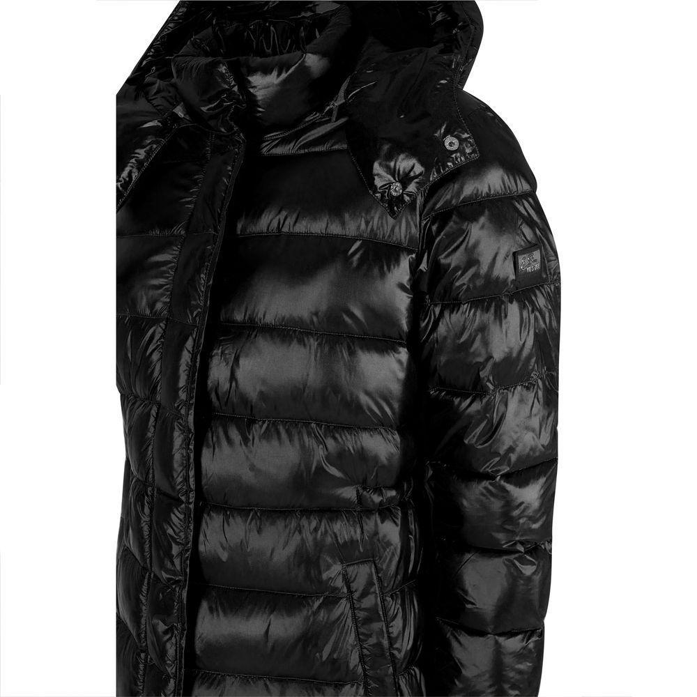 Black Polyamide Women's Jacket Yes Zee