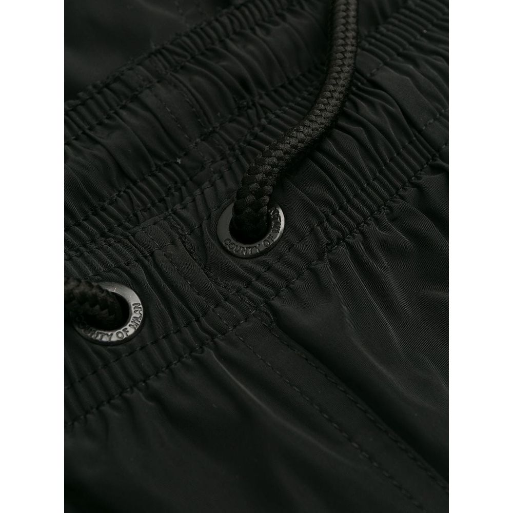Black Polyamide Men's Swimwear Trunks Marcelo Burlon