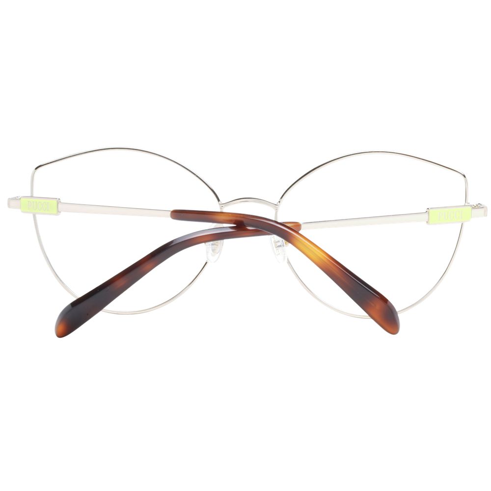 Silver Women Glasses Frame Emilio Pucci