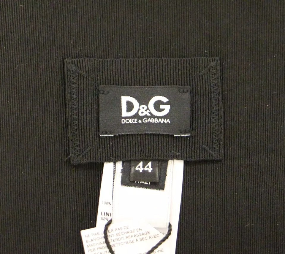 Black Silk Womens Waist Cummerbund Dolce & Gabbana