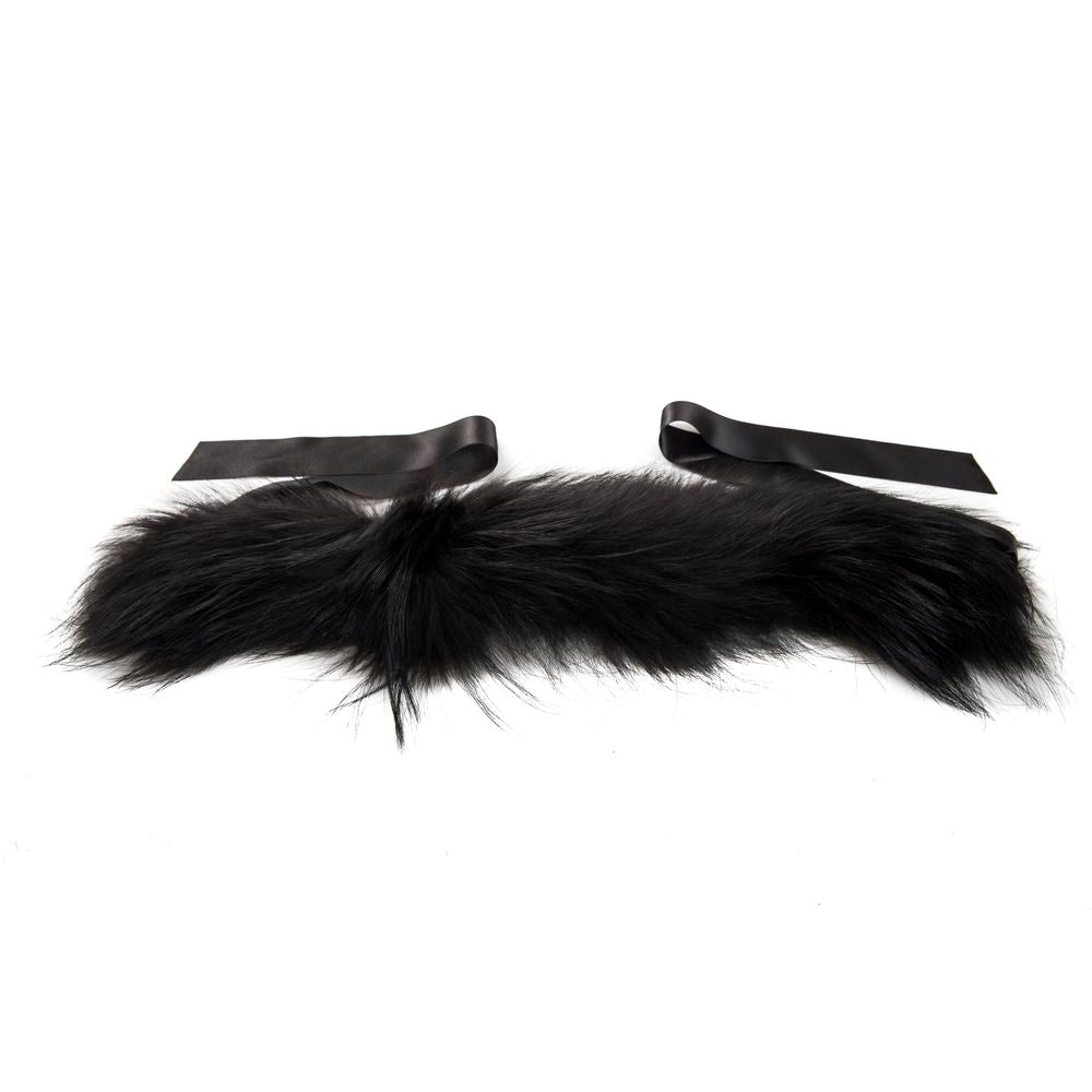 Black Raccoon Fur Women Neckwarmer BYBLOS