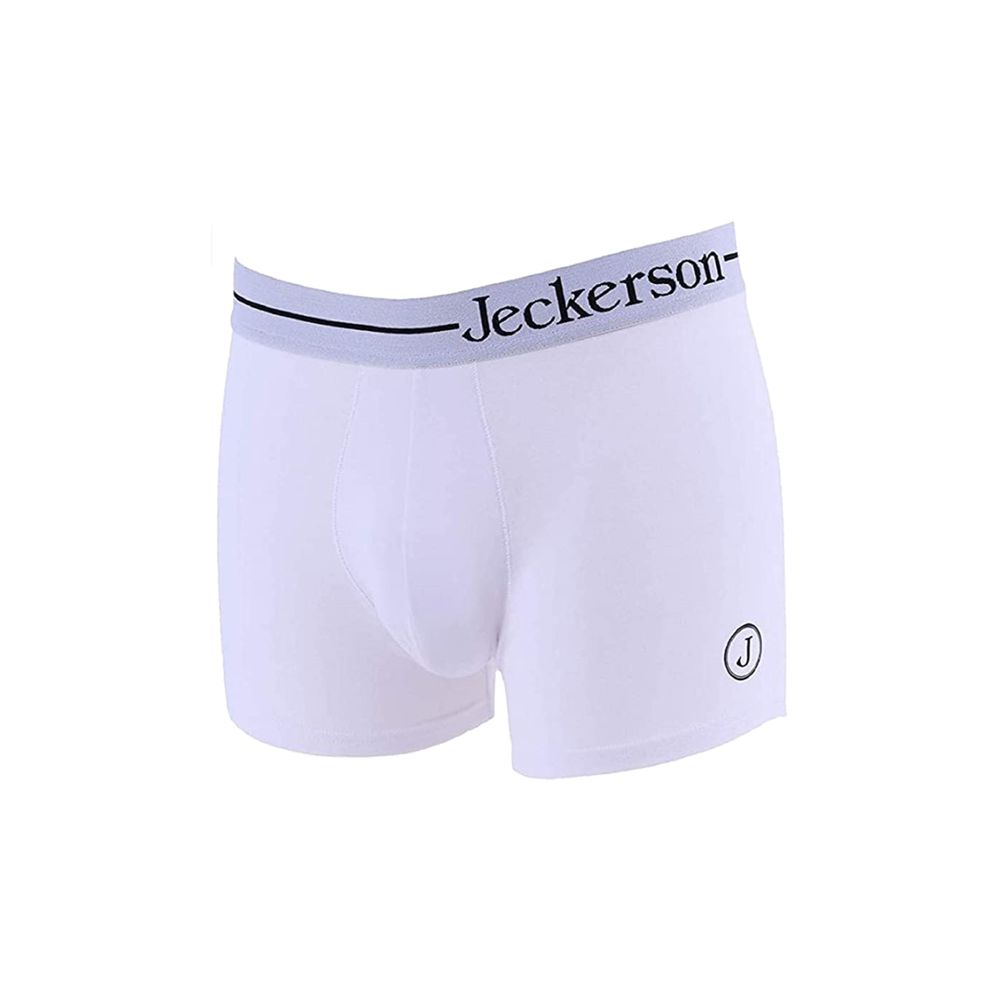 White Cotton Men's Boxer Jeckerson