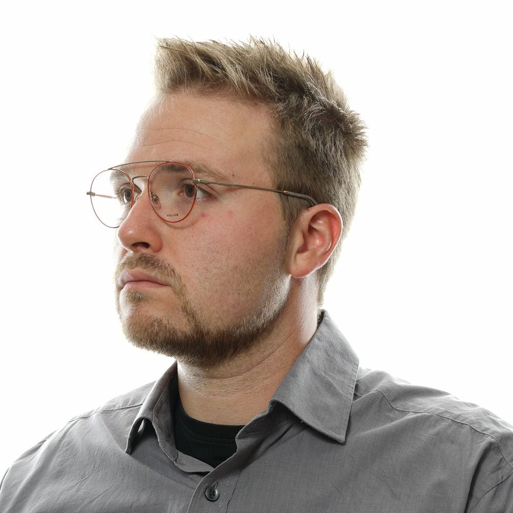 Red Men Glasses Frame Police