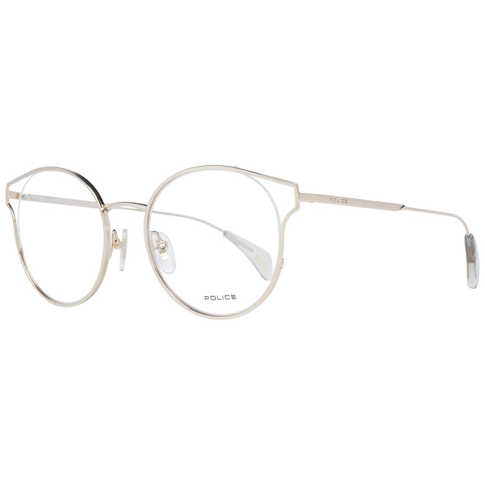 Rose Gold Women Glasses Frame Police