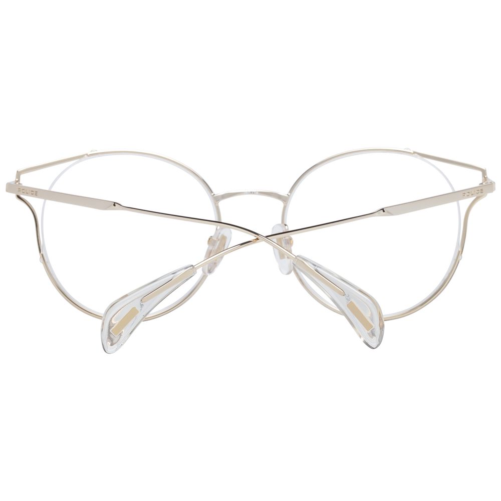 Rose Gold Women Glasses Frame Police