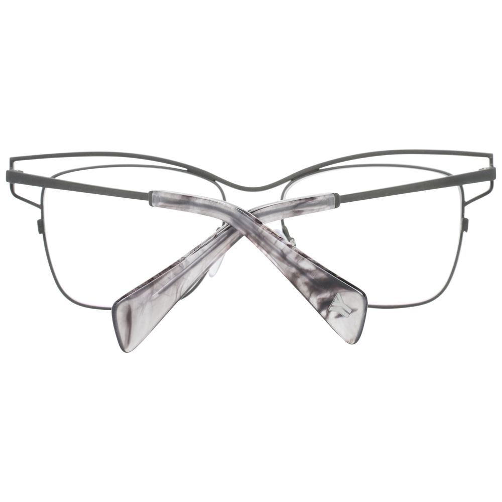Gray Women Glasses Frame Yohji Yamamoto