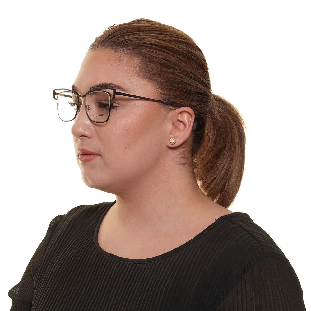 Gray Women Glasses Frame Yohji Yamamoto