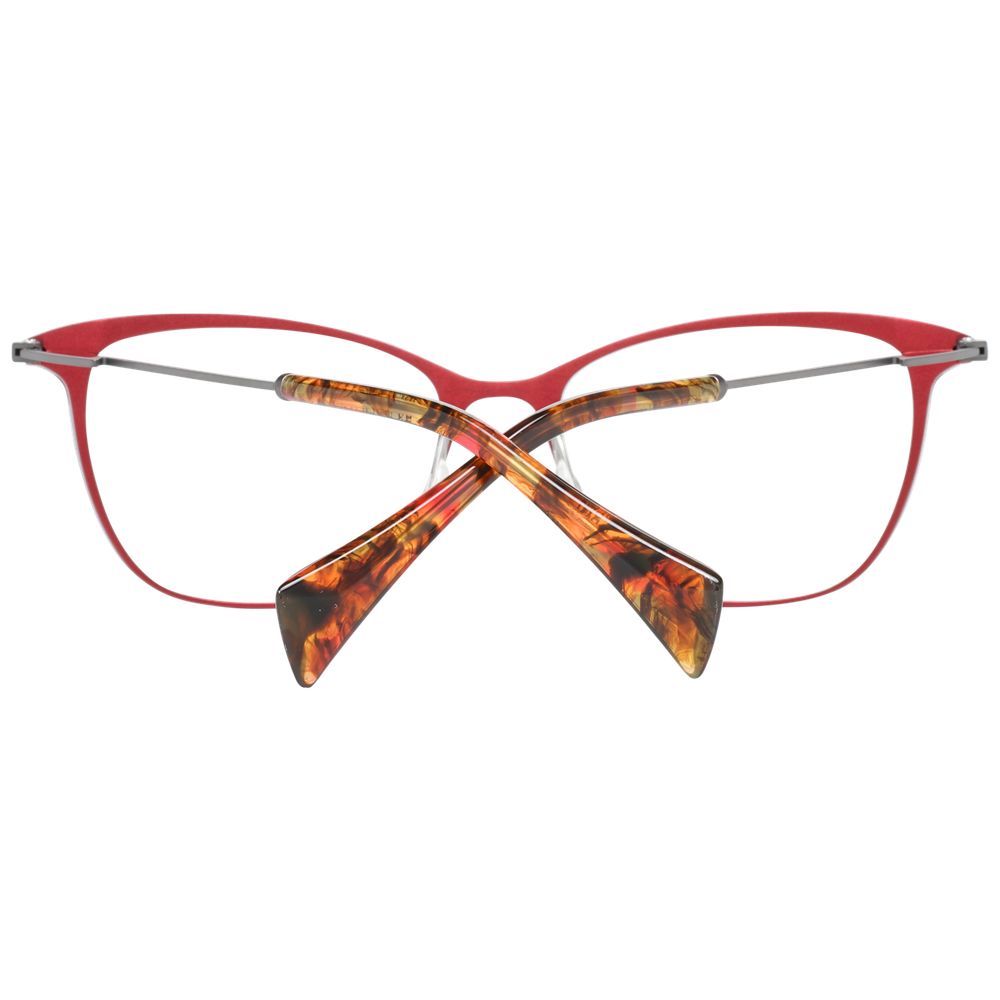 Red Women Glasses Frame Yohji Yamamoto